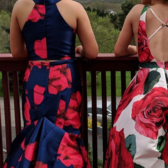 Two Piece Prom Dress - Picture 2 of 6